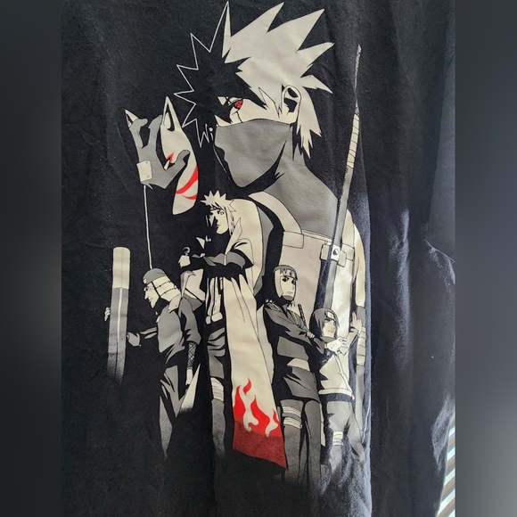 Naruto Kakashi Story Anime Tee Size Medium Pre-Loved - Picture 2 of 5